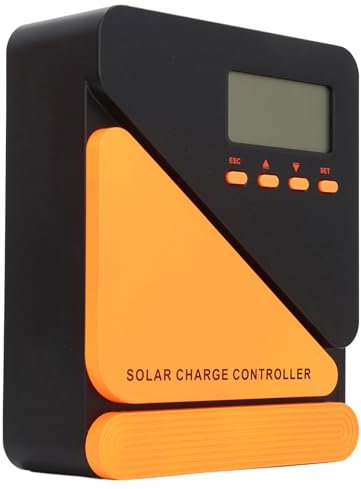 SEAFRONT 60 A MPPT-Solarladeregler, 60 A, 12 V, 24 V, Solarpanel-Batterie mit Lüfter, LCD-Display, Intelligenter Regler für AGM-Gel-Lithium, für Wohnmobile, Marine