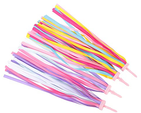 Anneome 4stücke Bunte Fahrradstreamer Für Mädchen Lenkertasseln Hochdichtem Polyester Für Fahrräder Und Roller Dekorative Accessoires Für Mädchen Und Jungen