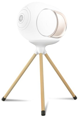 Loyeen Support d'enceinte pour Devialet Phantom I 103 dB, 108 dB, son surround en bois, blanc + bois clair