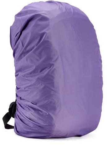 Hrlace Wasserfester Regenschutz für den Rucksack Cover Schulranzen Regenüberzug wasserdichte Regenhülle für Reisen, Klettern, Camping, Radfahren Wandern und Outdoor-Aktivitäten Lila 35L