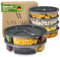 Viwares Frischhaltedosen-Set mit Fächern - BPA-freie Meal Prep Boxen für Zuhause, Arbeit, Schule und Unterwegs - Luftdicht, Spülmaschinen- und Mikrowellengeeignet, Kompakt - 6er Set in Anthrazit