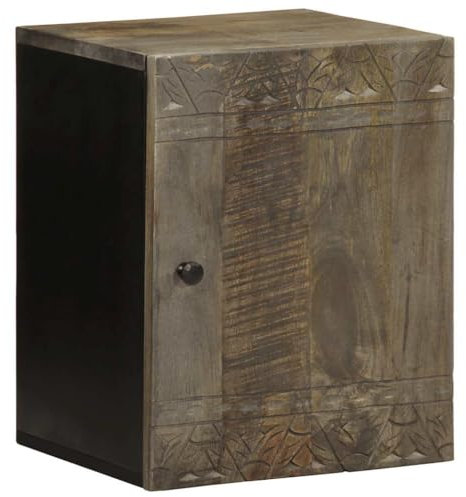 vidaXL Mobile da Bagno a Parete 38x33x48 cm in Legno Massello di Mango, Armadio Bagno a Muro, Mobile lavabo a Parete, pensile Bagno