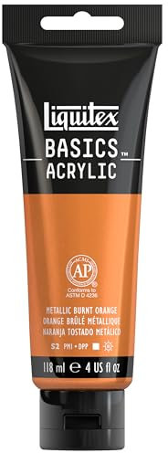 Liquitex Basics Acrylique Tube 118 ml Orange Brule Métallique
