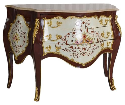 Palazzo Cat912 Baroque Chest of Drawers Antique Solid Wood Chest of Drawers Rococo