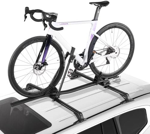 VEVOR Porte-vélos de Toit Capacité de Charge 15 kg, Support à Vélo Capacité 1 Pièce, en Aluminium, avec Système de Verrouillage Sécurisé pour la Plupart des Barres Transversales Standard, Noir