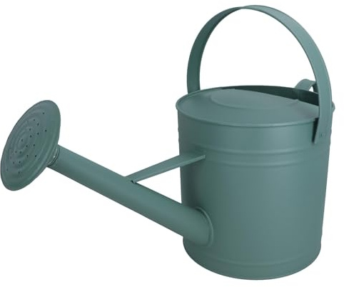 Annaffiatoio 7L verde acciaio metallo serra giardino piante casa