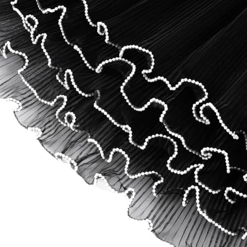 Osmond 3pack 4 Yards Flower Wrapping Paper Pearl Edge, Bouquet Wrapping Paper for Valentines Florist Supplies Wedding Black