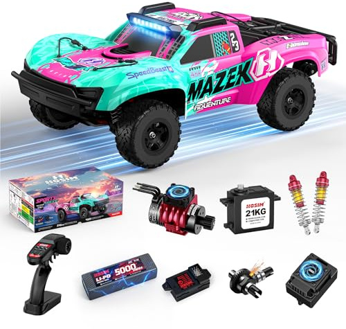 Hosim 1/10 RC Truck 4WD Brushless Buggy Cars, MAZEK RTR 62+ MPH Hobby Grade High Speed Remote Control Car for Adults & Teens Off-Road Bashing, Rock Crawling, Racing Waterproof Electric Monster Trucks