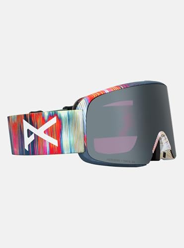 Anon M6 Brille + Zusatzbrillenglas + MFI® Gesichtsmaske litch Lines, Lens: Perceive Sunny Onyx