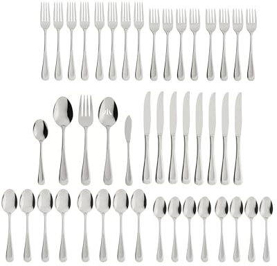 Oneida Satin Sand Dune Flatware, 45 Piece, Multi