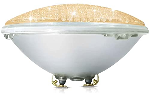 COOLWEST 18W Lampe de Piscine LED Blanc chaud Lumière PAR56 12V DC/AC, Etanche IP68 Éclairage sous-marin, Remplacez Les Ampoules halogènes 150W