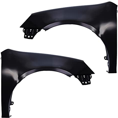 BESTPRICE 1x Kotflügel vorne links ohne Blinkerloch, 1x Kotflügel vorne rechts ohne Blinkerloch Kompatibel mit VW GOLF 5 (1K1)