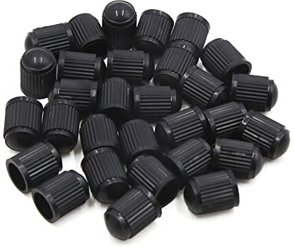 sourcingmap 30Pcs Plastic Tire Air Valve Stem Caps Tyre Wheel Rims Dust Cover