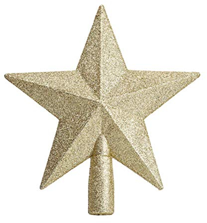 Molinter - Puntale per albero di Natale a forma di stella, decorazione natalizia