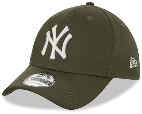 New Era New York Yankees MLB League Essential Olivgrün 39Thirty Stretch Cap - S-M (6 3/8-7 1/4)