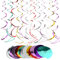 Hängende Spiralen, 14 Stück Wirbel Deko Party, Multicolor Spiralen Luftschlangen für Hochzeit Geburtstagsfeier, Babyparty, Chirstmas
