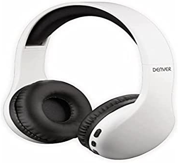 Denver BTH-240 Bluetooth Kopfhörer, Weiß, BTH-240 White, One Size