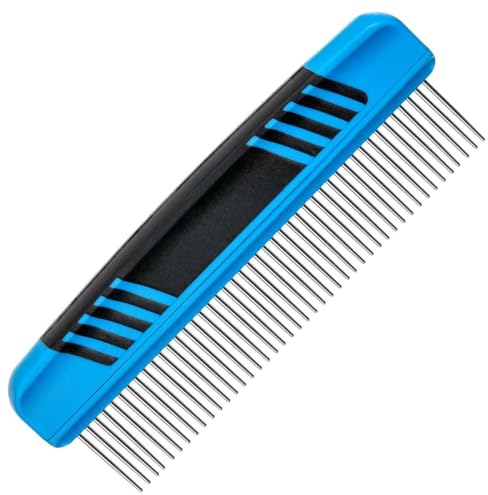 GROOM PROFESSIONAL Rotierender Zahnkamm - Hundekamm - Mit Federgesteuerten Zähnen die Sich Mit den Konturen des Körpers Zurückziehen und Drehen - Hilft das Ziehen an den Haaren zu Reduzieren