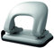 Metall-Locher Silber matt Bürolocher für 25 Blatt Anschlagschiene mit Formatvorgaben Papierlocher Puncher Lochdurchmesser 6 mm Lochabstand 8 cm für Zuhause Büro Schule und unterwegs