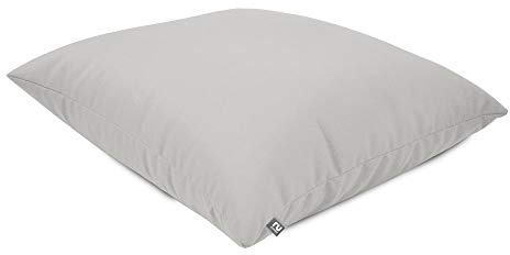 rucomfy Comfortable Floor Cushion Beanbag - Water Resistant - Platinum Grey | Plush & Supportive Pre-Filled Floor Cushion - Perfect For Lounging - Extra Seating - Premium Durable Fabric - 70x70cm