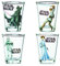 Silver Buffalo Star Wars mit Luke Skywalker, Stormtrooper, Prinzessin Leia und Darth Vader Mini-Gläser, 42,5 g, 4 Stück