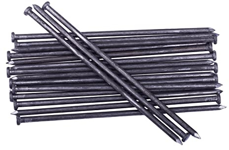 Landschaftspieße, Metall-Landschafts-Kantenanker, 50 Stück 25,4 cm Querformat, Verankerung für Kunstrasen, Unkrautbarriere, Zeltspikes, Camping (50)