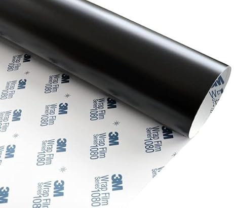 MOTOS 3M 2080 Nero Profondo Nero Opaco Pellicola per Auto Pellicola di Rivestimento per Auto M22 152X150