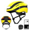 Lumos Ultra Smart-Helm | Fahrradhelm | Vorder- und Rücklicht (LED) | Blinker | Bremslichter | Bluetooth-Verbindung | Erwachsene: Herren, Damen (Raincoat Yellow, Größe: S) MIPS