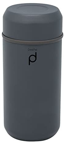 Drink Pod+ Vacuum Insulated Flask, Gabbro Grey, 350ml