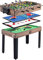 Multi-Function 4 in 1 Steady Combo Game Table, Black Eight Pool Table, air Puck Table Ice Hockey Table Multifunctional Household Four in one Pool Table (F)