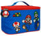 Borsa Termica Porta Pranzo Bambino Mario Luigi - Porta Pranzo Termico Bambini Rosso Blu Compatibile con Super Mario - Porta Merenda Lunch Box Bimbo Scuola Materna Elementare Picnic - 15x23x15cm