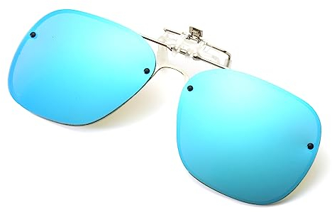 Long Keeper Polarisierte Sonnenbrille Clip für Brillenträger - Aufsatz Zum Aufstecken Auf Brille für Damen Herren, 56mm