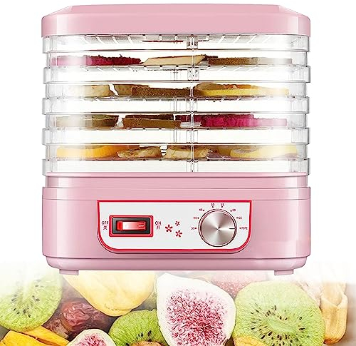 5 Tray Electric Food Dehydrator - Small Freeze Dryer Machine With 35-70°C Temperature Control For Home Use - 360° Ventilation, Ideal For Jerky, Fruits, Meat - Snacks Air Dryer