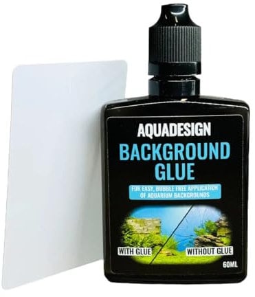 AquaDesign Aquarium Background Glue 60ML Inc Appliation Card - Poster Adhesive