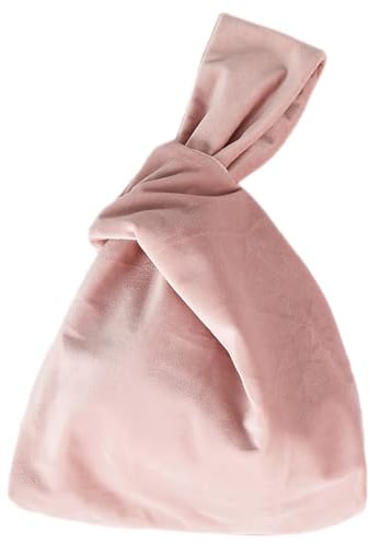 Anopo Borsa da Polso con Nodo da Donna Piccole Borsa Tote Borsa da Sera Elegante Rosa