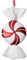 Candy Cane Dekorationen Große Weihnachtsbonbon -Ornamente hängen Weihnachtskugeln Klassische weiße und rot