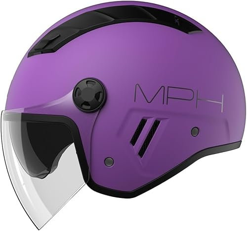 CASCO JET MPH AIRE VIOLA PURPLE OPACO ECE 22.06 TAGLIA XS
