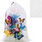 Bolsa de lavandería con diseño de mariposa de tinta colorida, cierre de cordón, organizador de bolsas de ropa sucia, 24 x 35.8 pulgadas, fácil de colocar en una cesta de lavandería o cesta de viaje