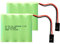 MXJFYY 2PCS NiMH RC Battery Pack 4.8V 2400mAh with Hitec Connectors, Battery Compatible with Futaba RC Airplane Controller RC Aircrafts, RC Helicopter Receiver, Futaba, JR, and More Models