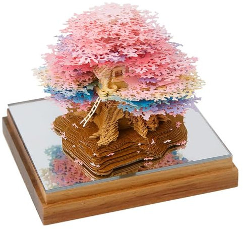 Calendrier 3D 2025 Calendrier 3D 2025 avec couvercle en forme d'arbre 240 feuille d'éclair