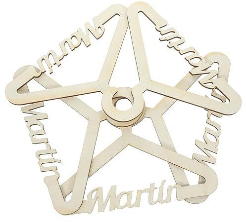 VILLFUL 5 Stück Holz Kinderkleiderbügel Babykleiderbügel Für Kleiderschrank Aufbewahrung DIY Muster Malen Kinderbügel