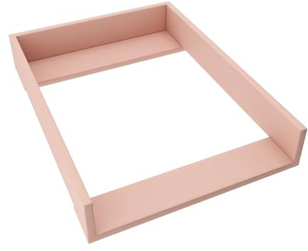 regalik Wickelaufsatz für Koppang von IKEA, Wickeltischaufsatz für 46 cm Kommoden, Abnehmbar Wickelkommode aufsatz, Gerade Frontplatten, Rose, 72cm x 54cm