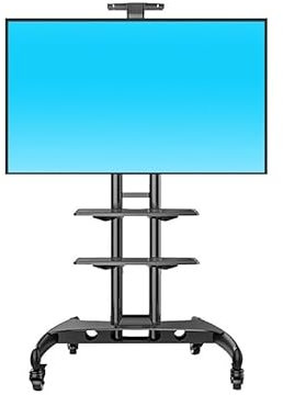 Soporte para TV Soporte de piso for transmisión en vivo con carrito de TV móvil, soporte de TV de 32-80 pulgadas, soporte de exhibición móvil for conferencias Soporte de Pared para TV(32-65in)