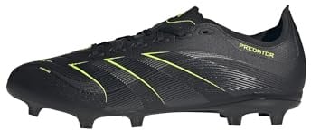 adidas Predator League Firm Multi Ground Football Boots, Botas de fútbol Unisex Adulto, Core Black/Carbon/Lucid Lemon, 42 EU
