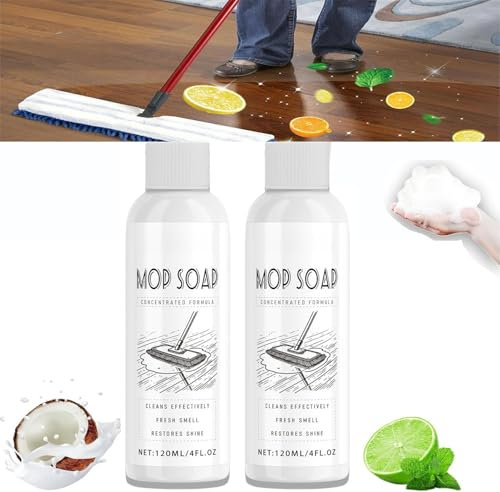 Savon parfumé pour balai à franges très parfumé, savon à formule concentrée, nettoyant de sol multi-surfaces, savon pour nettoyage du sol, entretien quotidien (2)