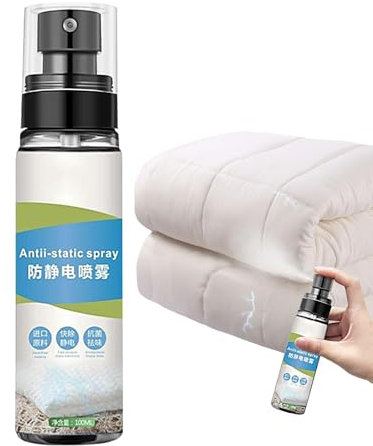 Spray de control estático - Spray estático Eliminador, Eliminador de adhesivo anti estático | Spray antiestático, removedor estático de tela, eliminador de adhesamiento estático inodoro, seguro para r
