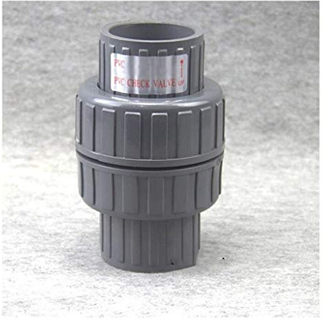 Clapet anti-retour en PVC 32-63 mm – Clapet anti-retour unidirectionnel en ligne for systèmes de filtration et d'irrigation goutte à goutte d'aquarium(Inner Dia.32mm)
