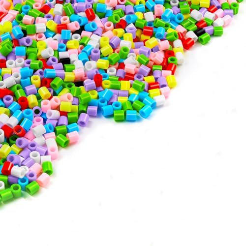 10mm Bügelperlen Groß Set, 1200 Stück bügelperlen maxi, Kreatives Perlenset für Kinder Basteln ab 3 Jahren