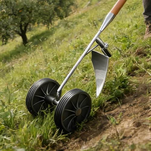 Zappa professionale 3 in 1 in acciaio al manganese, zappa da giardino e coltivatore per diserbo, allentare e tirare solchi, diserbante a risparmio di per orto e coltivazione, efficiente