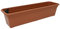 MePla Jardinière de Balcon avec réservoir d'eau 80 cm Terracotta Jardinière résistante aux intempéries en Plastique résistant aux UV